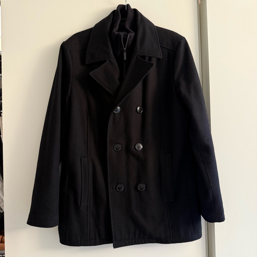 Kenneth Cole Men’s Double-Breasted Pea Coat